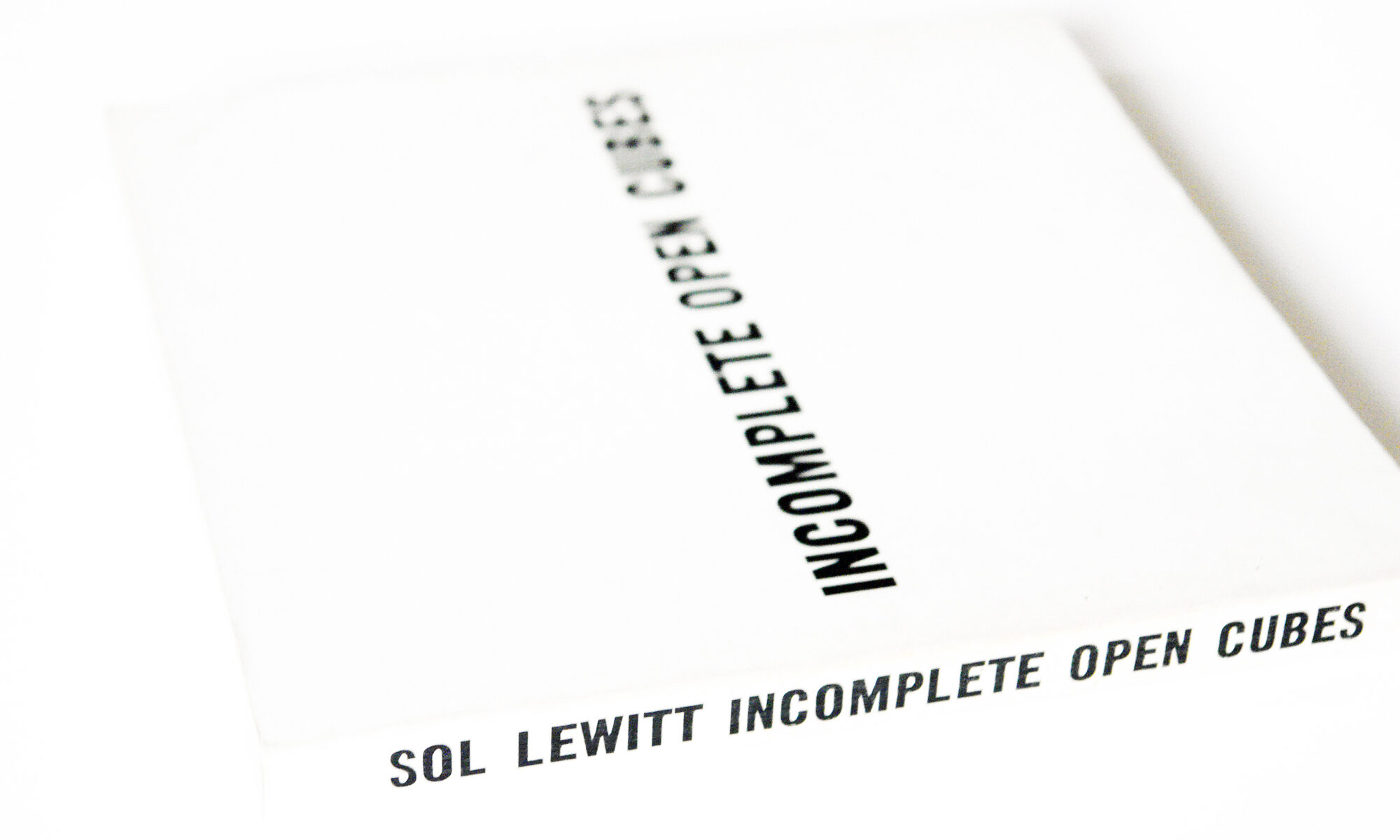 Sol Lewitt, Open incomplete cube